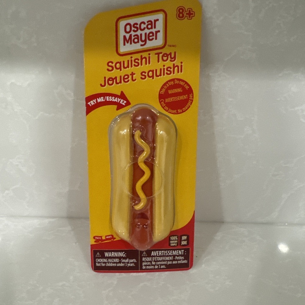Rare‎ Oscar Mayer Hot Dog Squishi Toy Funny Viral Tik Tok Toy NEW